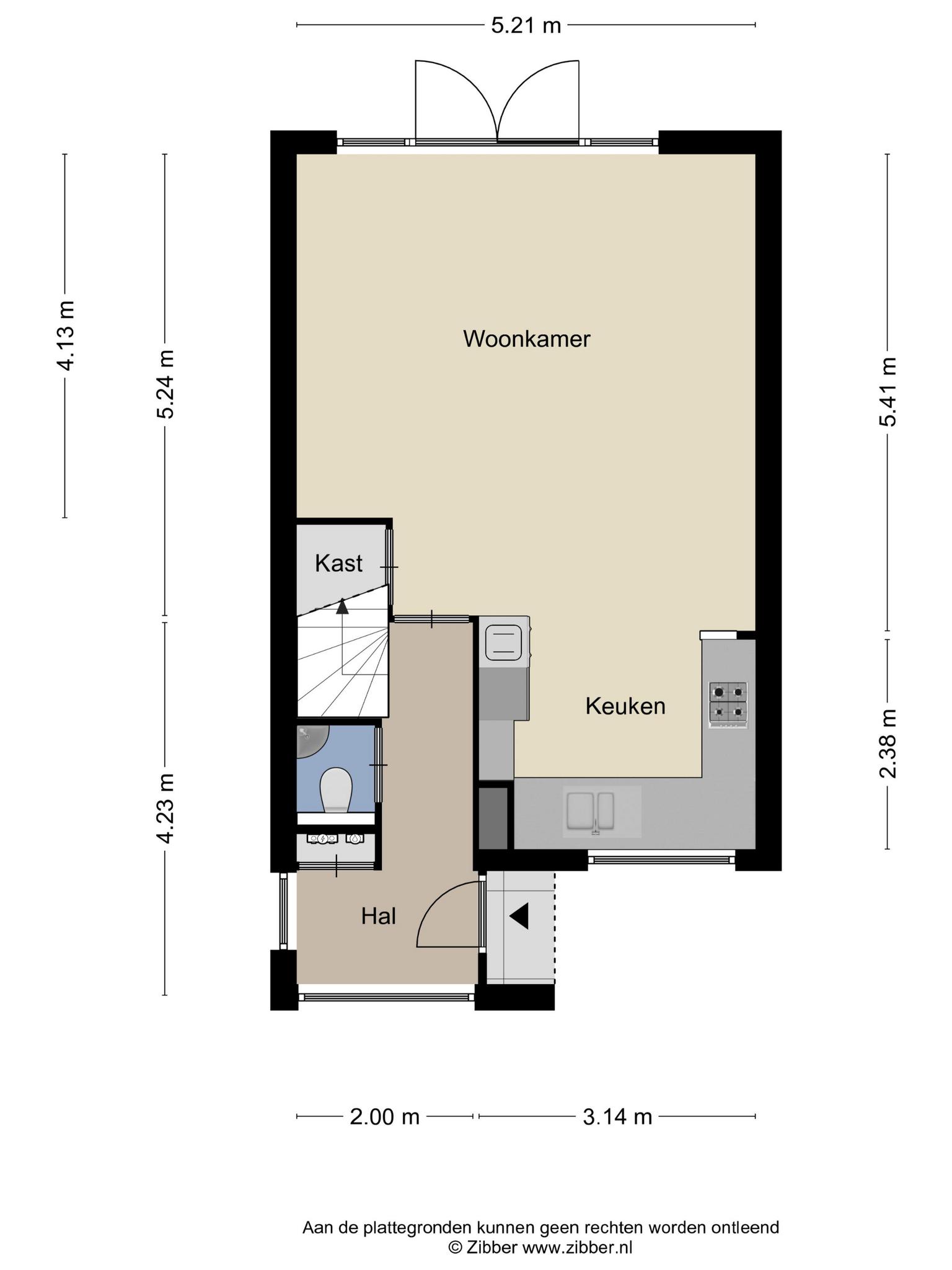 Plattegrond begane grond, Rompertcentrum 2 's-Hertogenbosch