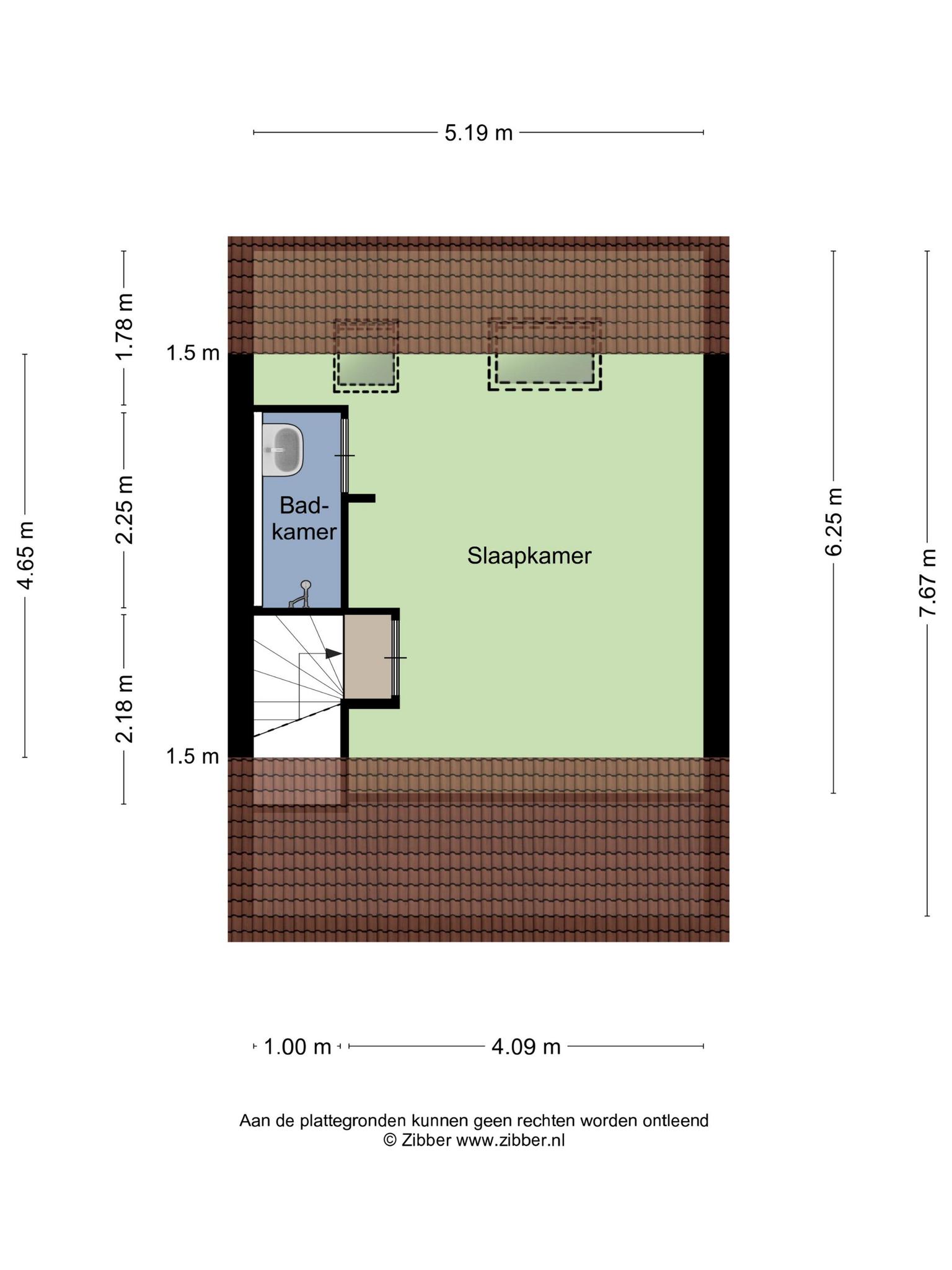 Plattegrond tweede verdieping, Rompertcentrum 2 's-Hertogenbosch