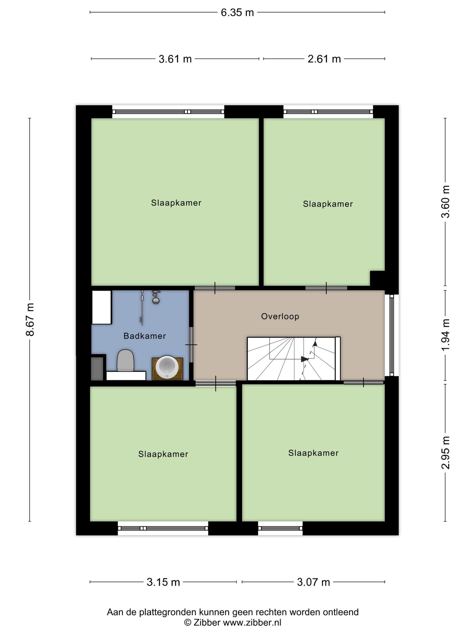 Plattegrond eerste verdieping, Gerard Bruningstraat 14 Rosmalen