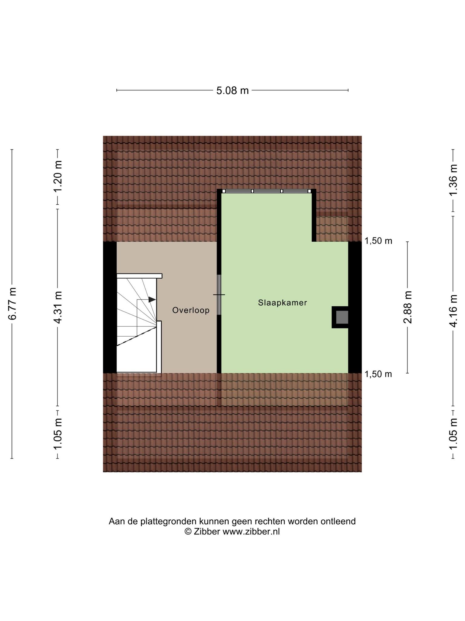 Plattegrond tweede verdieping, Dissel 12 Nuland