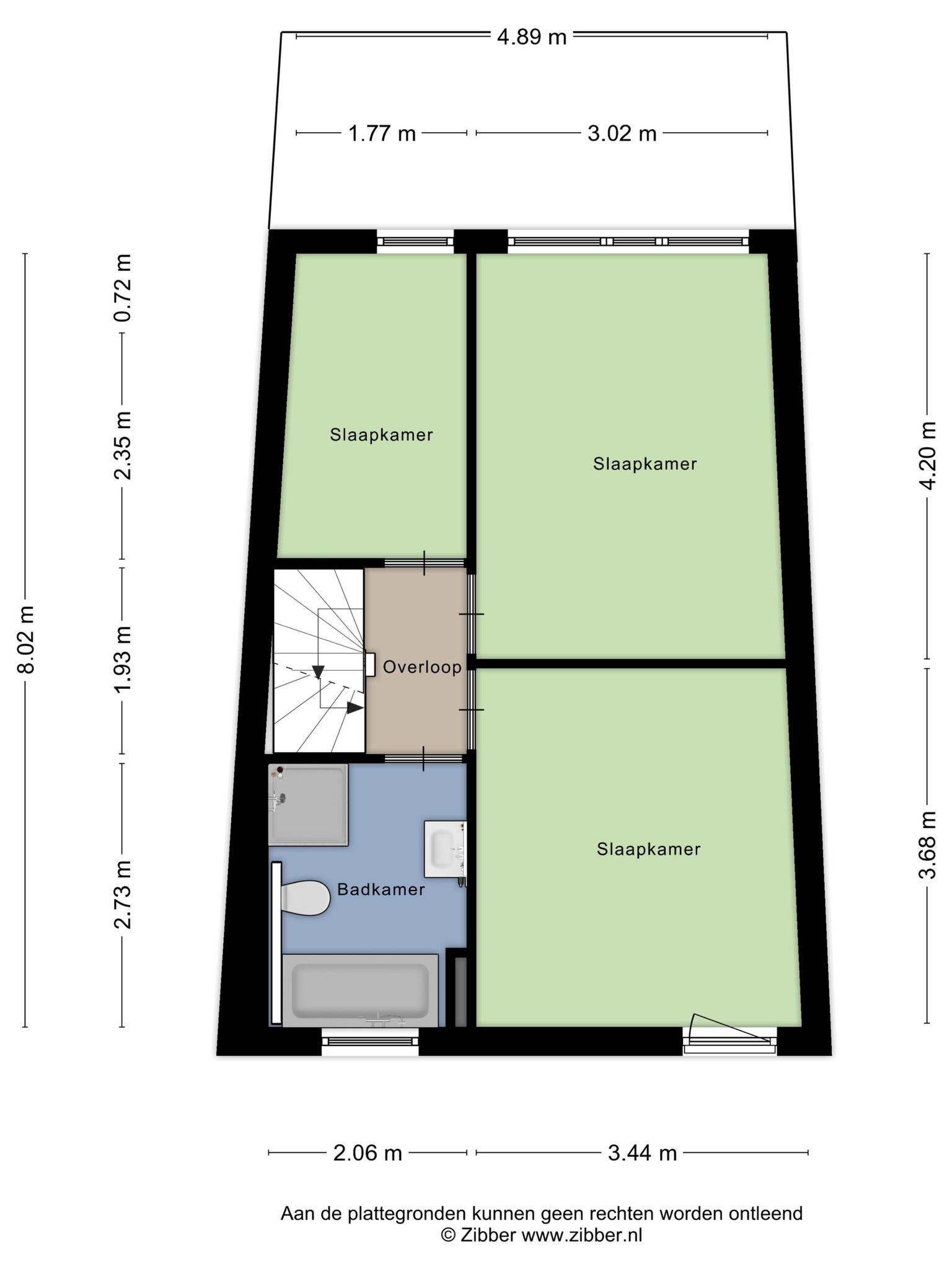 Plattegrond eerste verdieping, Kruisherenborch 68 Rosmalen