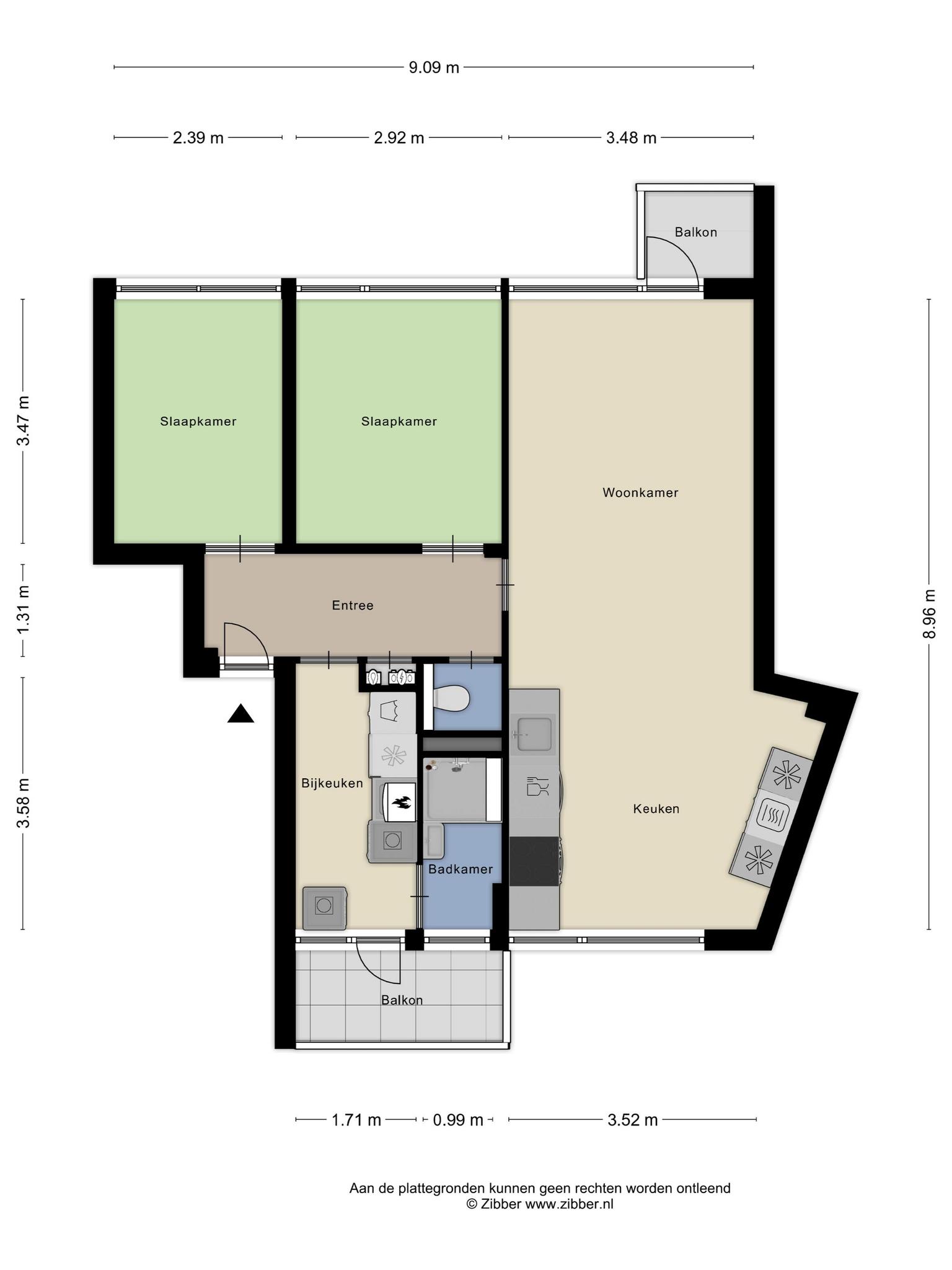 Plattegrond, Lucas Gasselstraat 54 Rosmalen