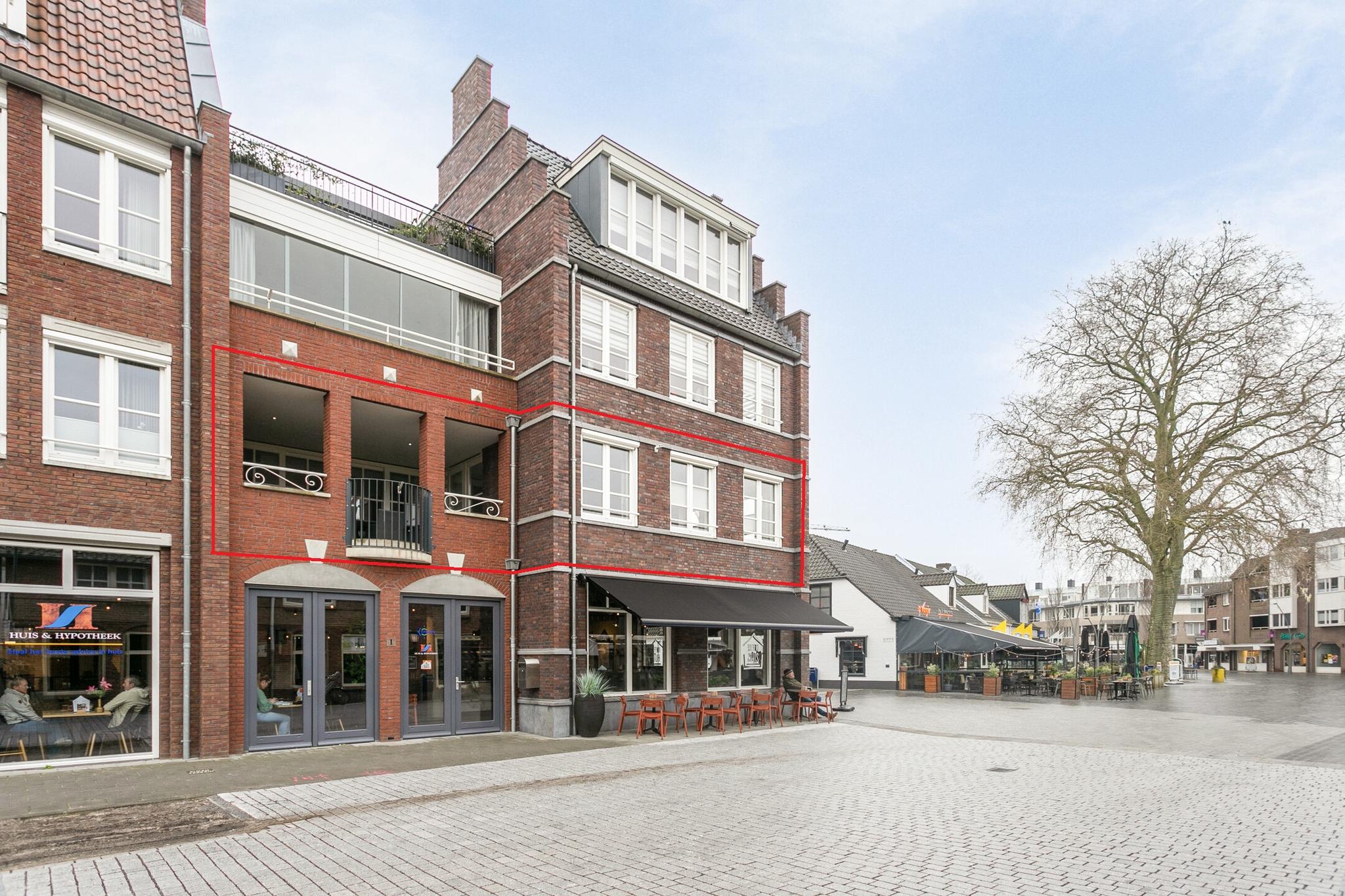 Zijkant van het appartement, Raadhuisstraat 1C Rosmalen