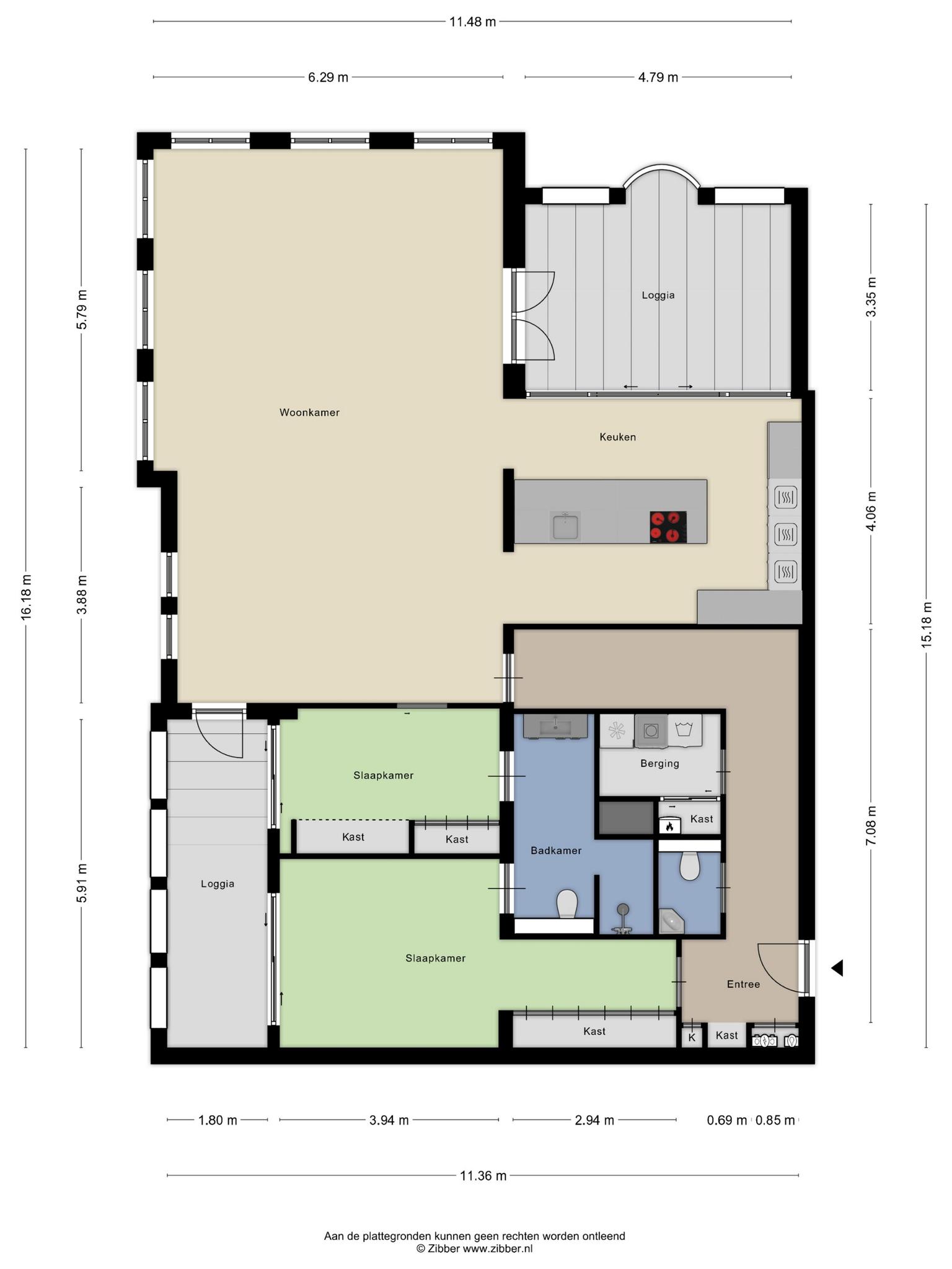 Plattegrond, Raadhuisstraat 1C Rosmalen