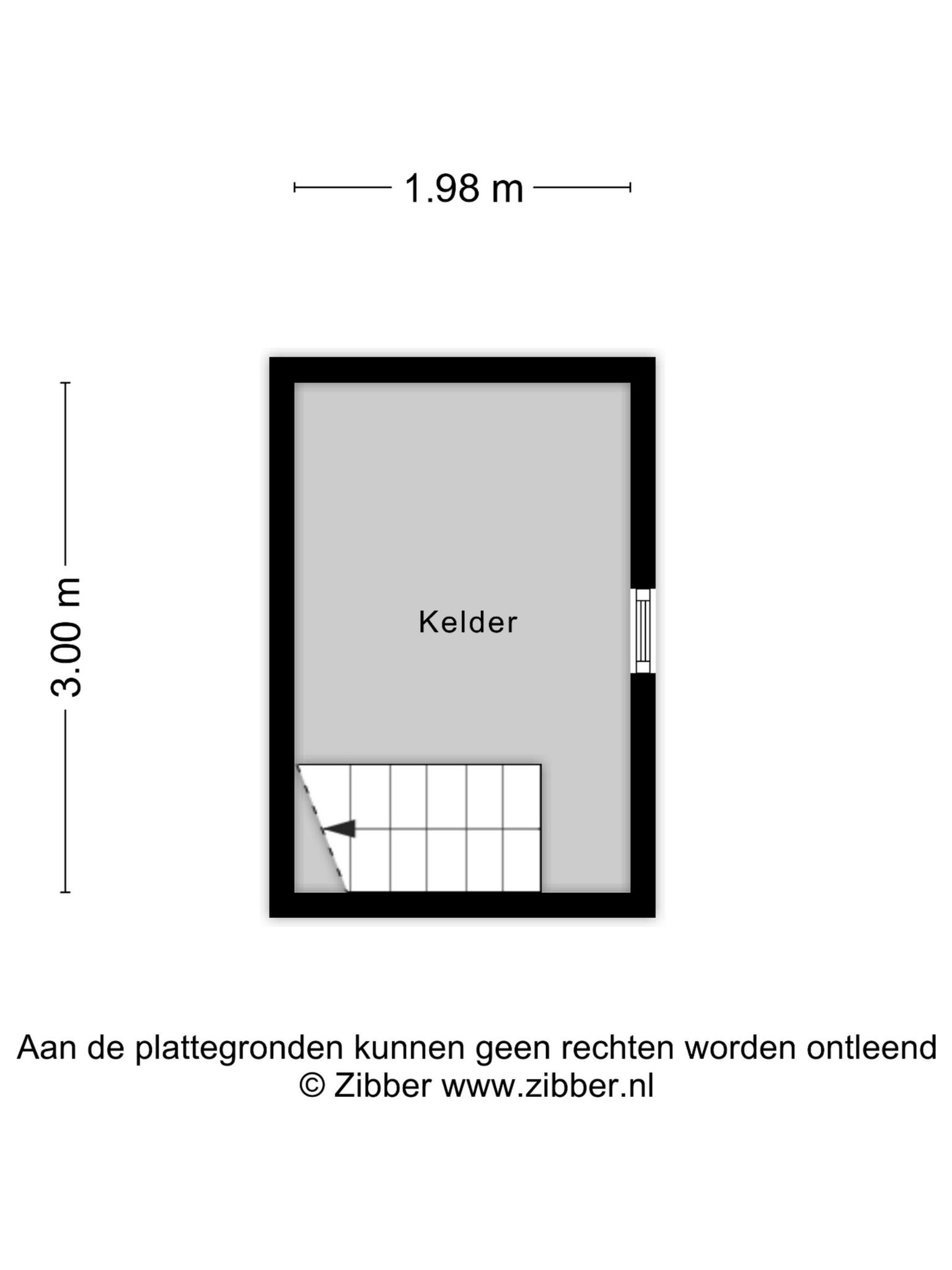 Plattegrond kelder, Deken van Roestellaan 43 Rosmalen