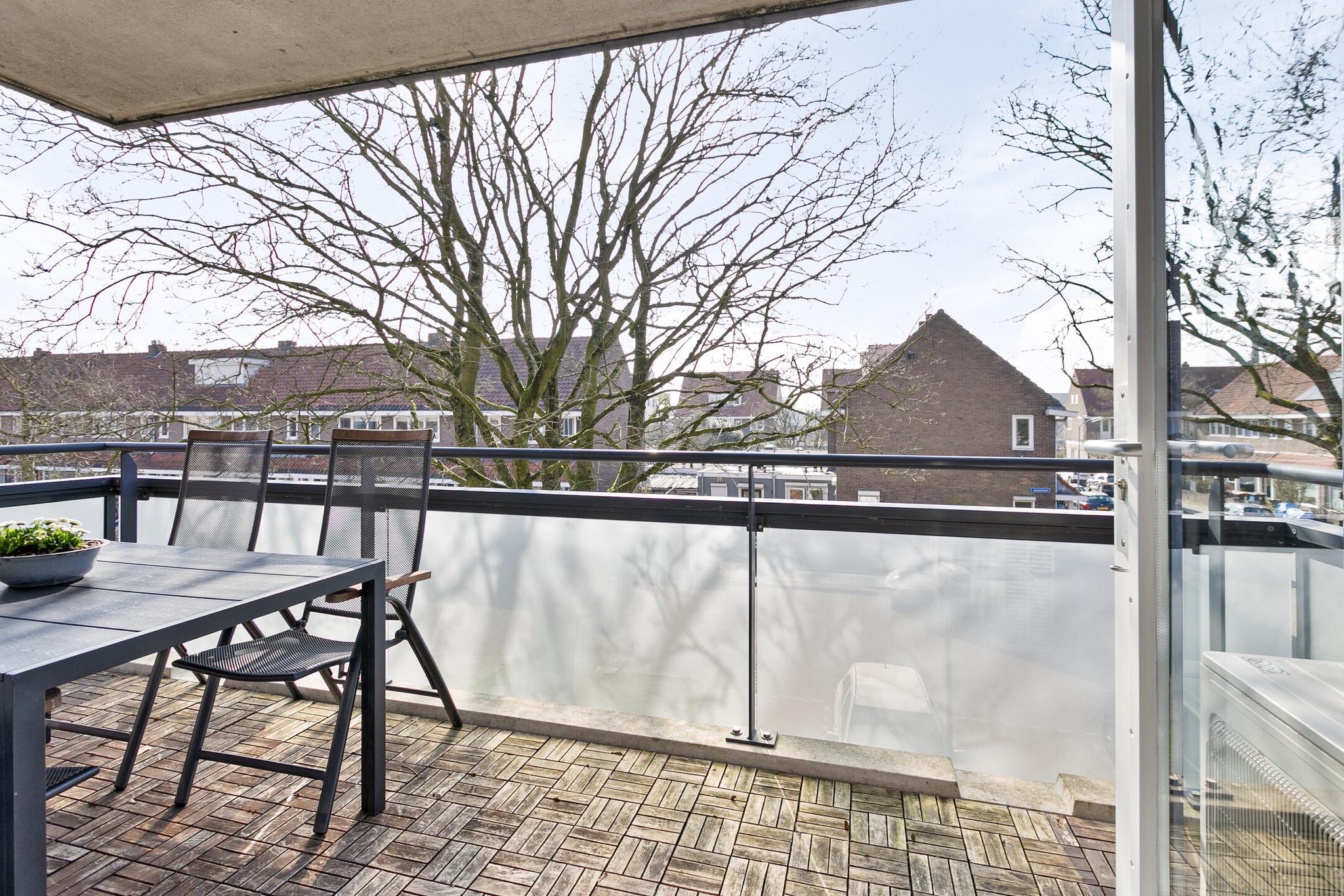 Balkon en uitzicht, Javastraat 134 's-Hertogenbosch