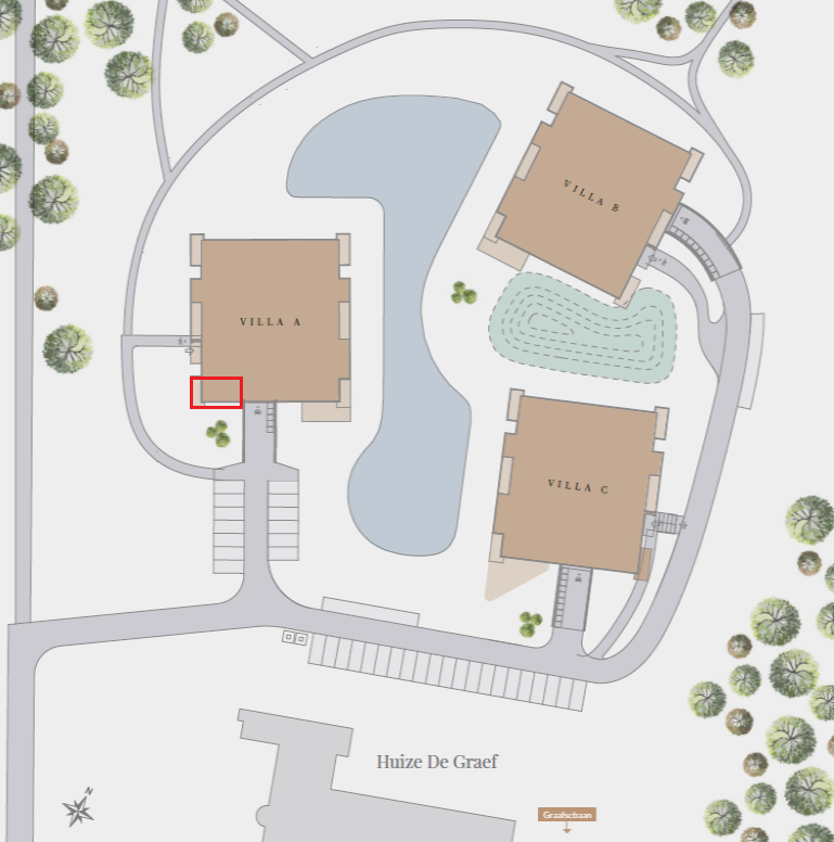 Plattegrond ligging, Paterslaan 5A Rosmalen