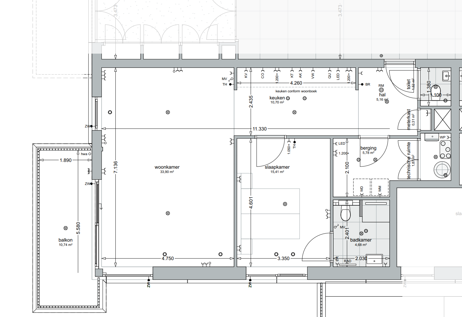 Plattegrond, Paterslaan 5A Rosmalen