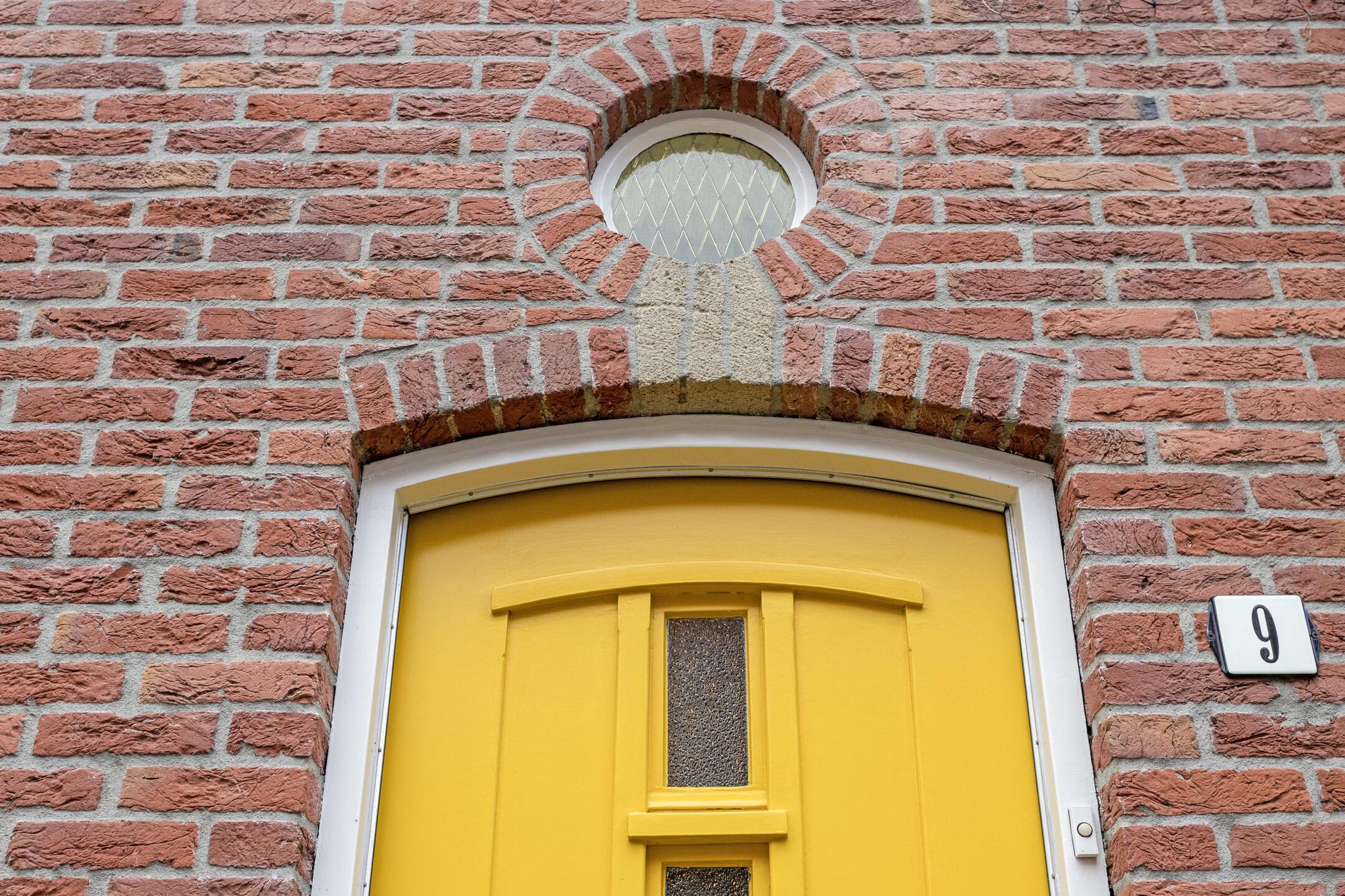 Detail voordeur, Esdoornstraat 9 's-Hertogenbosch