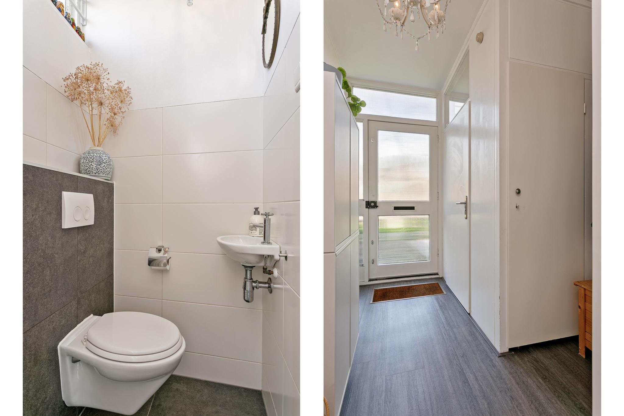 Detailfoto toilet en gang, Herculesstraat 53 Rosmalen