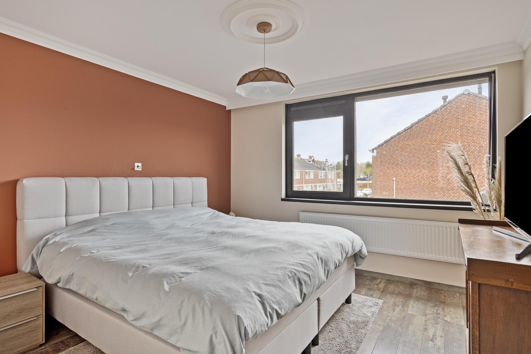 Slaapkamer richting bed, Michiel de Ruyterstraat 23 's-Hertogenbosch