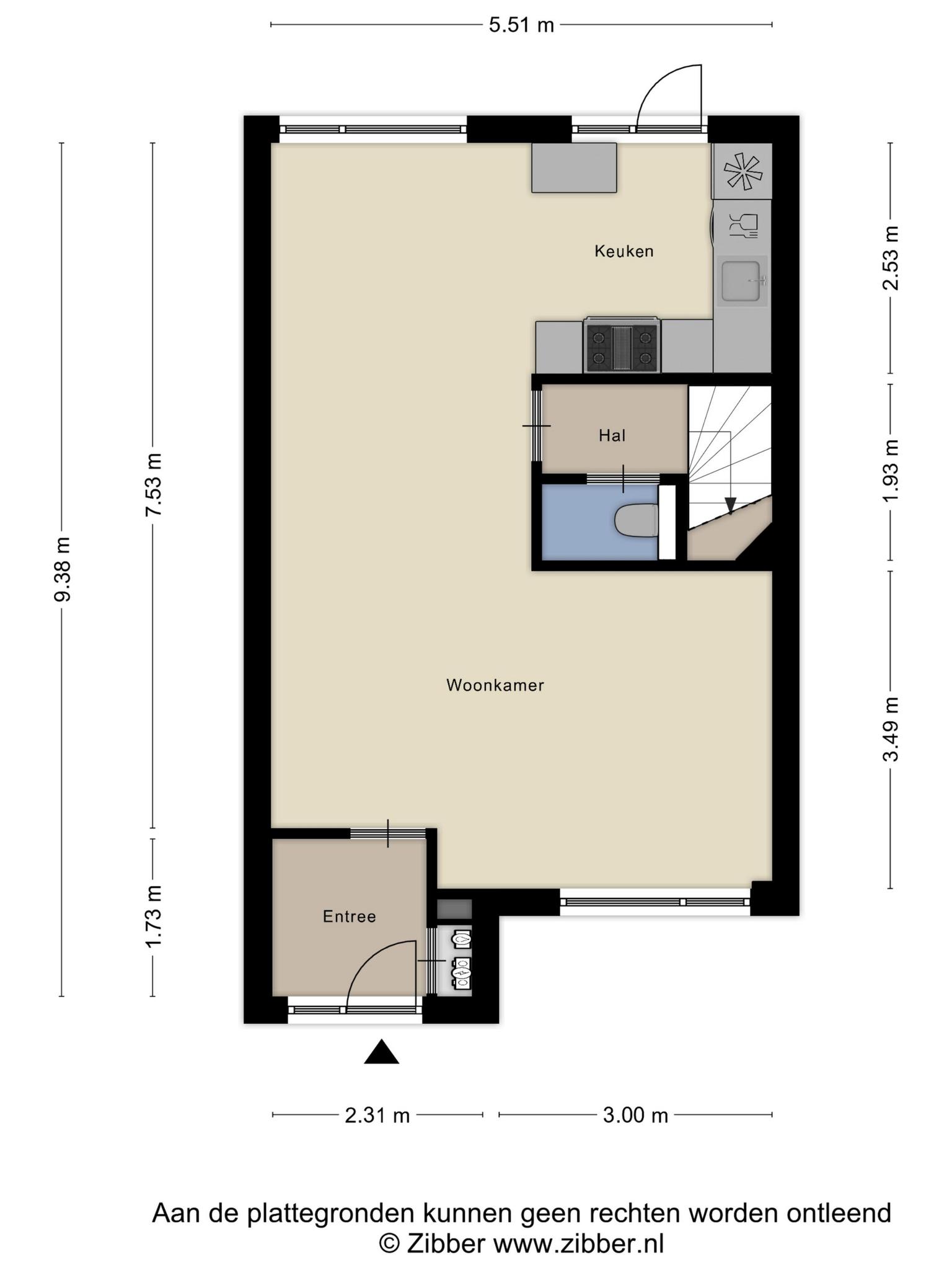 Plattegrond van Hofstedenlaan 15 in 's-Hertogenbosch