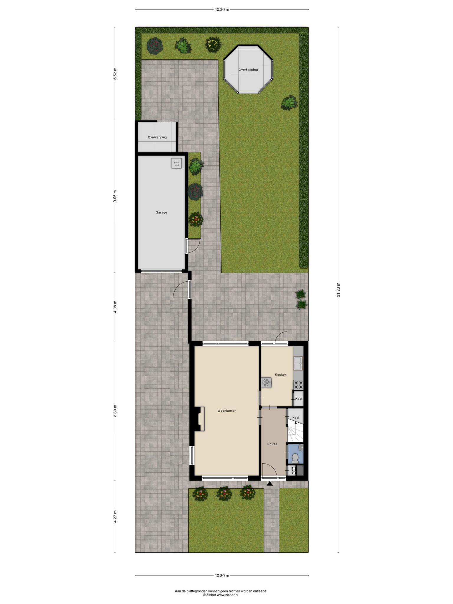 Plattegrond van de Sekr. Wagemakersstraat 18 in 's-Hertogenbosch