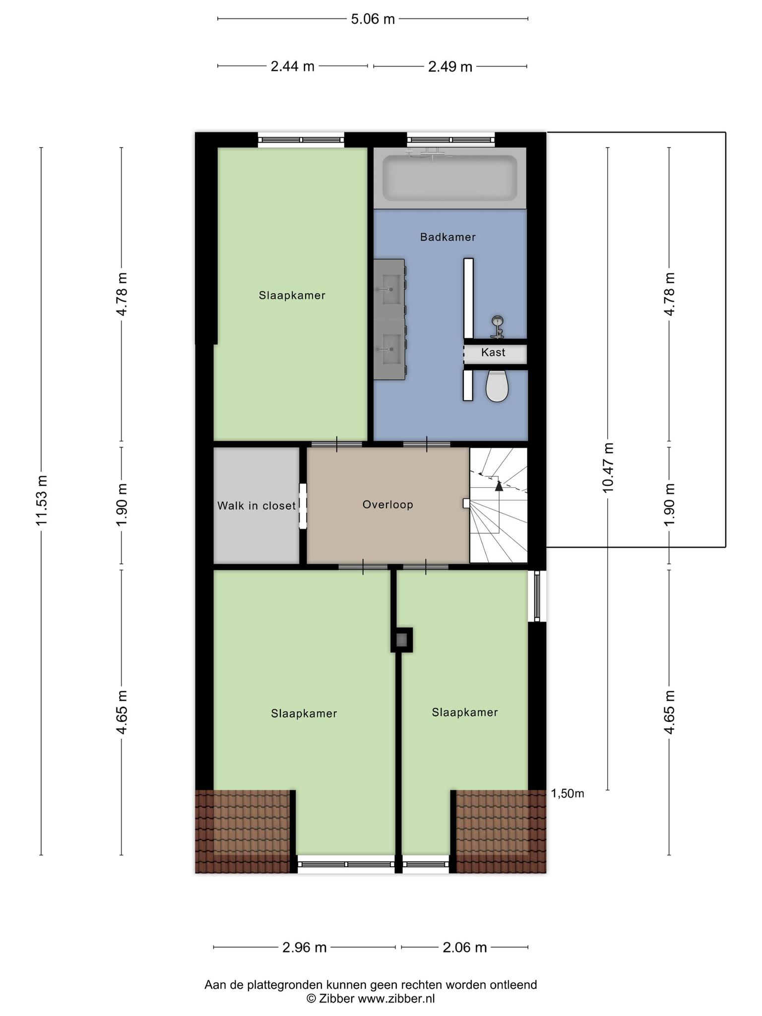 Plattegrond van Prinses Margrietstraat 36 in Rosmalen