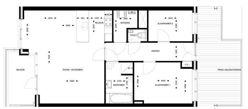 Plattegrond woning De Muze