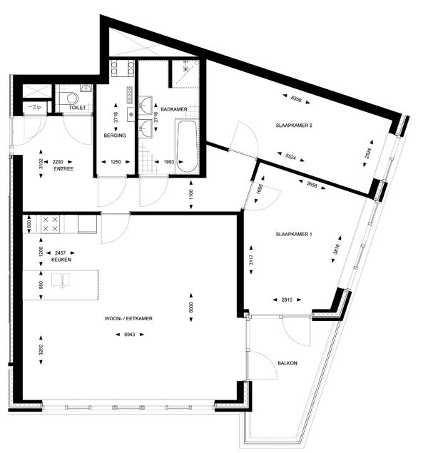 Plattegrond woning De Muze