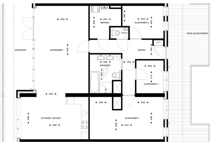 Plattegrond woning De Muze