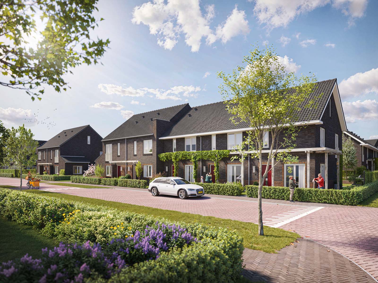 Render van nieuwbouwwijk Tuinenrijk veld 4